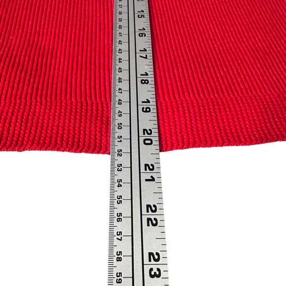 Tuckernuck Monroe Sweater Women's Small Red Mock Neck Bell Sleeve Relaxed Button - Picture 10 of 10